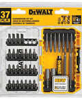 37-Piece Screwdriver Bit Set With Phillips And Slotted Bits, Power Bits, Square Recess Bits, And A Double Ended No 2 Phillips No 8 Slotted Bit, Two Nut Drivers, Hex Wrench Set, Magnetic Drive Guide, And Handy Case For Quick Fixes