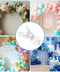40 Pack 3.5 Inch Large Clear Balloon Arch Clips Transparent Spring Clamps Heavy Duty For Balloon Arches Backdrops Crafts