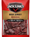 Original Beef Jerky Half Pounder Made With 100 Percent Real Beef Ready To Eat Protein Snack With 10g Per Serving In An 8 Oz Large Bag For Lunches And Outdoor Adventures. Red Jack Link's original beef jerky 8 oz bag