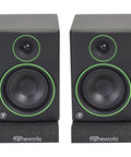 Pair Of Small Studio Monitor Isolation Pads With Removable Angled Inserts For 5 Inch Monitors Foam Speaker Cushions front view