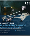 Toyota Tundra Front Black Wiper Motor Linkage Replacement Fits 2000 To 2006 Models Easy Install Durable Front Wiper System Part Numbers 602441 851100C020 851500C010 851500C030 shown with linkage arms