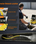 Rugged Pipe Inspection Camera With A 4.3 Inch Hd Dvr Monitor And 100 Ft Waterproof Cable For Drain Clogs showing cable release steps.