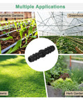 20 Pack Drip Irrigation Barbed Fittings For Three Eighths Inch Tubing Connector Plastic Couplings in garden use
