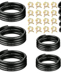 55 Piece Heavy Duty Fuel Line Hose Kit With Clamps For Lawn Mowers And Small Engines Includes 10 Ft NBR Rubber Tubing In 3/8 Inch 5/16 Inch Sizes To Keep Your Ride Running Smoothly Without Leaks Or Hassles Now. assorted NBR fuel hoses and clamps in multiple sizes