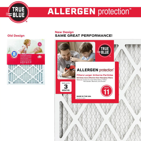 20x30x1 MERV 11 Allergen Air Filter 4 Pack Electrostatic Pleated Replacement Filter For Home HVAC AC Furnace Use Made In USA illustration