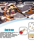 Mainspring Winder Set With Storage Box For Watches, 10 Interchangeable Arbors, brass parts and gears for watch repair visible