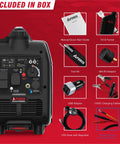 Dual Fuel Portable Inverter Generator With 4300 Starting Watts And 3450 Running On Gas, RV Ready, accessories included