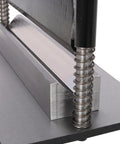 Close-up of Universal 12 To 20 Ton Press Brake Attachment For Hydraulic Shop Press Heavy Duty Metal Bending Tool With Dual Spring Design