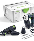 Hardcore No Fuss Cordless Construction Screwdriver With Brushless Motor Tech Quick Magazine Swap And Slick Electronic Shutoff for tough job sites in tool case.