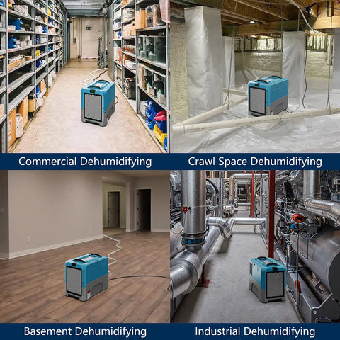 Beast Mode Commercial Dehumidifier Handles 180 Pints Daily Built In Drain Pump Eats Through Heavy Damp For Tough Water Damage Jobs That Need Heavy Duty Extraction Power Without Any Sweat At All