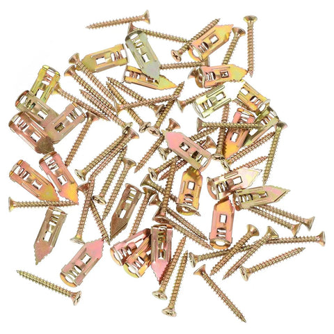 Self Drilling Drywall Anchors 150 Piece Heavy Duty Metal Expansion Screws Tool Free Mounting Kit For Quick Damage Free Wall Install Percussion Type Anchors Ideal For Rentals And DIY Projects, assorted metal anchors and screws