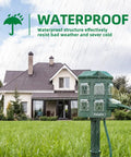 Outdoor Waterproof Power Strip With 100 Ft Heavy Duty Extension Cord 6 Grounded Outlets For Garden And Yard Decor 15A At 1875W ETL Listed