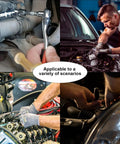 Five Piece Quarter Inch Drive Extension Bar Set With Four Extensions 2 Inch 3 Inch 4 Inch 6 Inch Plus Universal Joint Socket used in automotive repairs