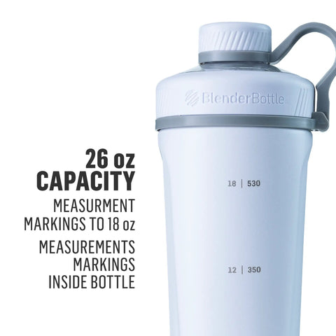 Radian Shaker Cup Insulated Stainless Steel Water Bottle With 316 Surgical Grade Stainless Steel Wire Whisk 26 Ounce Matte Black