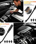 10 Piece Auto Trim Removal Tool Kit With Plastic Pry Tools And Clip Pliers For Car Panels Dash Door Clips And Upholstery