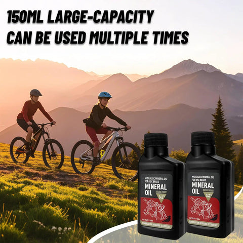 Shimano Hydraulic Brake Bleed Kit For Disc Brakes, Easy To Use Bike Hydraulic Bleed Tool With 150ml Mineral Oil Fluid Bottles