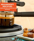 4 Cup Glass Replacement Carafe With Black Handle For Espresso Coffee Makers Clear See Through Viewing Carafe Lets You Monitor Your Brew Durable Replacement Glass Jug For Home Kitchens on espresso machine with measurement indicators