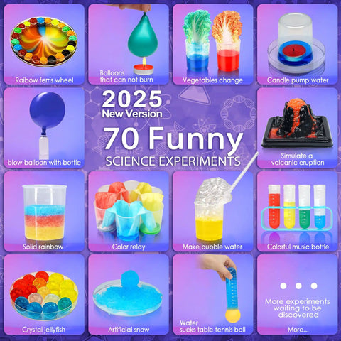 Hands On Science Kit For Kids Aged 6 To 12 With 70 Experiments STEM Toys And Totally Fun Educational Games 60 Plus Pieces