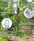 4 Pack M20 Lifting Single Pulley Block With 304 Stainless Steel Construction featuring crane swivel hook on cable