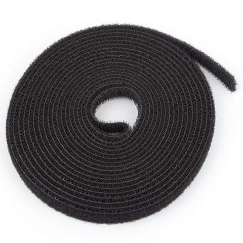 Fire Retardant Reusable Cable Ties Roll Cut To Length Half Inch Wide Heat Resistant Ties For Cable Management 16 Feet Long Black
