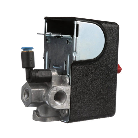 Air Compressor Pressure Switch 125 to 155 PSI Auto On Off Unloader EV WSi 90 Degree One Quarter Inch NPT Four Port Replacement 12AC2FAER 0340184 Compatible