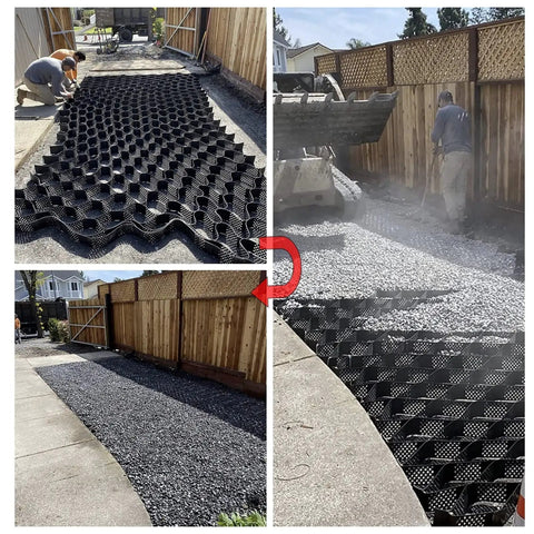 Gravel Grid Paver 5cm Stabilizer For Driveways Patios And Gardens Cuttable Base For Gravel Sand And Cement installation