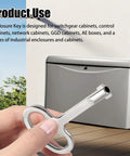 6mm Hole Universal Cabinet Key for Switchgear Control Network GGD Cabinets and AE Boxes Industrial Enclosures 2 Pack