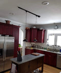 Kitchen with 4-Pack 10.2 Inch Industrial Vintage Metal Bulb Guard Pendant Light Holders Cone Shade For Ceiling Hanging Fixture
