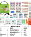 Waterproof Boat First Aid Kit In A Roll Top Dry Bag For Kayak Fishing And Outdoor Adventures Marine Survival Emergency Medical Supplies You Can Count On, shown with contents like bandages and scissors.