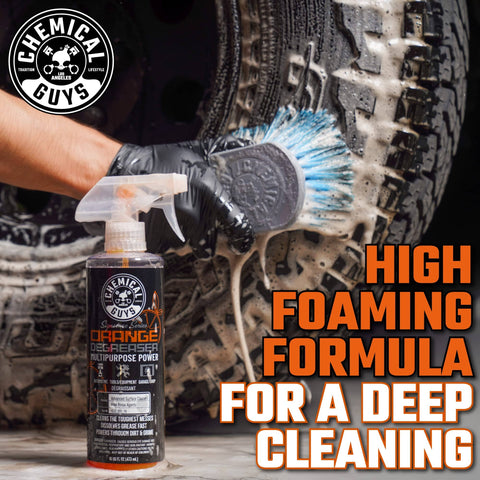 Orange Degreaser Spray For Engines And More Heavy Duty All Purpose Cleaner Pro Strength Breaks Down Grease Oil And Grime For A Deep Clean
