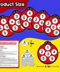 Ten Frame Math Kit For Kids, kid-friendly ladybug game boards with numbers, flash cards, and setups for learning addition.