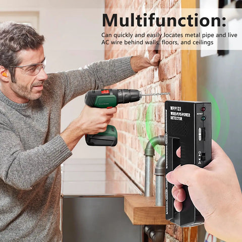 Hella Sensitive Wall Scanner Metal Detector Featuring Audio Visual Alerts Rock Solid Ergonomic Grip Heavy Duty Ac Wire Pipe Locator For Smooth Snags And No Sweat Diy Project Upgrades