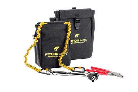 Rugged Python Safety Tool Pouch Built With Heavy Duty Canvas And Inner Lining To Prevent Punctures, D Ring And Two Trigger Snap Attach Points.