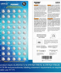 Heavy Duty Fifty Pack LR44 Alkaline Button Cell Batteries with child-resistant packaging, ideal for reliable electronic gear.