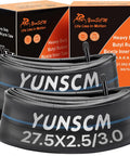 Two Heavy Duty 27.5 Inch Fat Bike Inner Tubes AV32mm Schrader Valve 64/76-584 Fits 27.5x2.50 to 27.5x3.00 Tires