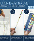 All In One 24 In 1 Water Test Kit For Drinking Water At Home Do It Yourself Pro Grade Quality Detects Lead Chlorine PH Hardness Iron And More For Aquariums Wells Pools And Hot Tubs steps