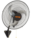 18 Inch Wall Mount Oscillating Fan With 3 Speeds Cranks Out High Velocity Air Up To 4000 CFM For Indoor And Outdoor Use In Workshops