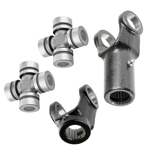 Front Drive Shaft Yoke U-Joint Replacement Kit For Polaris Ranger 800 2010-2014 4x4 Includes Two Yokes And Two U-Joints, Beefed-Up Heavy Duty Bolt-On Fit For Ranger 500 EFI Ranger XP 800 RZR 800 RZR S 800. two U-joints and two yokes