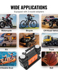Beefed Up Dual Cylinder Tire Inflator With Heavy Duty Air Compressor 150 PSI 10.6 CFM 12V for multiple vehicles