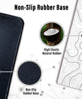 Extended XL White Gaming Mouse Pad With Stitched Edges Minimalist Topographic Map Desk Mat For Serious Gamers Pro Grade Anti Slip Base