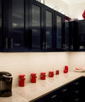 Modern kitchen with 36 Inch Plug-In Linkable Under Cabinet Light Bar With High Low Off Switch, Warm 2700K LED Kitchen Lighting, 1150 Lumens, Slim Design.