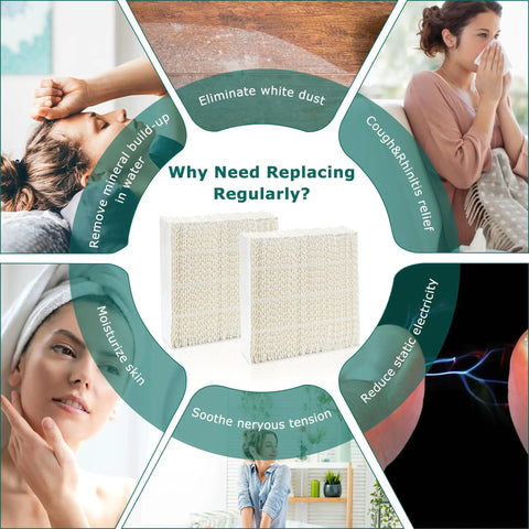 1043 Super Wick Humidifier Filter 2 Pack Replacement For Essick Air AirCare 831000 821000 826000 826800 836000HB And Bemis Spacesaver with benefits chart
