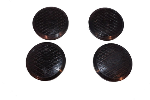 Round Adapter Set For Newer Lifts With Trio Arms One And One Half Inch Pin Size OEM Style Replacement Parts shown in 4-piece set