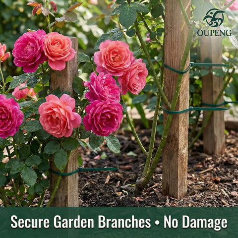 200 Piece Green Nylon Zip Ties Pack Of 8 Inch Self Locking Cable Ties Beefy Strength Plastic Wire Ties With 40 Pound Tensile Strength For Indoor And Outdoor Use Great For Home Garage Office Workshop Projects And Outdoor Bundling Of Wires And Cables used to secure garden branches with roses
