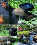 Pond Waterfall Spillway Kit With 1200GPH Pump, 10 Ft Corrugated Tubing, Filter Media, And Spillway For Outdoor Pondless Waterfall
