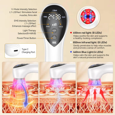 5 In 1 Body Sculpting Machine With Massage Cupping Red Light Therapy And Gua Sha For Body And Face Massager For Cellulite Reduction