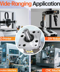 Five To One Planetary Gearbox For Nema 23 Stepper Motor with applications in CNC machine, 3D printer, DIY robot, and automation.