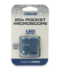 Pocket Microscope Keychain With 20x Magnification, Built-In LED And UV Light, Adjustable Focus, Portable Science Tool For Snapping Fluorescence, Inspecting Currency, Tiny Details, And Everyday Discovery On The Go.
