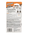 Back packaging of Micro Precise Gel Glue With Quick Set Cyanoacrylate Adhesive, anti clog cap, clear finish, precise tool, 5.5g, pack of 2.