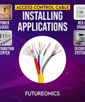 All In One Access Control Cable For Plenum Install Yellow 500 Ft 18 AWG 4C Power Plus 22 AWG 4C Reader Data 22 AWG 2C Door